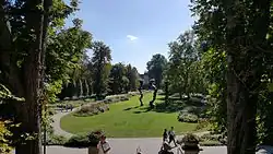 Blick vom Schloss in den Hofgarten