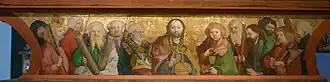 Predella: Christus und die zwölf Apostel