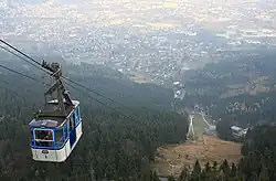 Gondel der Seilbahn Ještěd