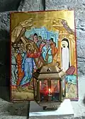 Ikone aus dem 17. Jahrhundert „Auferweckung des Lazarus“