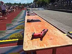 Laserpistolen bei den Internationalen Deutschen Meisterschaften im Laser-Run 2022