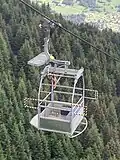 Lastbarelle der Gondelbahn Fiesch–Fierscheralp