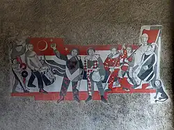 Wandfresko im Laufenburger Stadttor