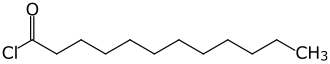 Strukturformel von Lauroylchlorid