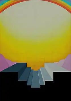 Der Himmel ist voller Linien, 1972, Öl/Leinwand, 175 × 125