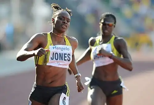 Ihr sechster Rang im zweiten Halbfinale reichte LaVerne Jones (links) nicht zur Finalteilnahme