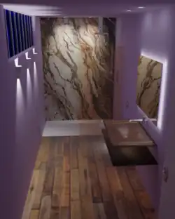 Stimmung: Aus­ge­leuch­tete Wand­flächen für Grund­beleuch­tung