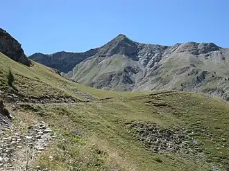 Le Piolit, von Cabane de la Selle in südlicher Richtung gesehen.