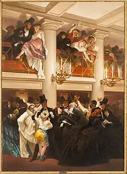 Im Foyer während des Opernballs (1866, von Eugène Giraud)
