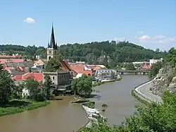 Stadtzentrum an der Sázava