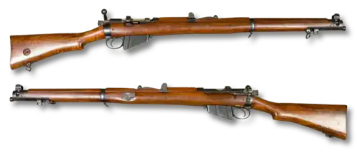 Lee-Enfield SMLE Mk III (No 1 Mk 3). Kaliber .303 British.