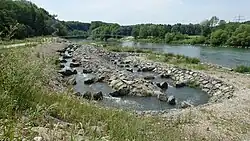 Fischtreppe von 2014 und Aussichtsturm von 2015