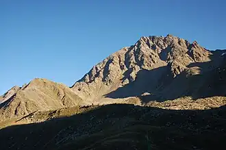 Zutrugenspitze, Zilinkopf und Leibnitzer Rotspitzen (von links nach rechts)