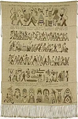 Leinenstickerei der Mathilde Riede-Hurt