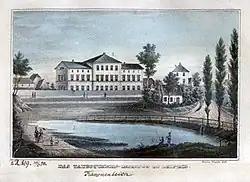 Kanonenteich mit Taubstummeninstitut von 1840
