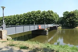 Rennbahnsteg über das Elsterflutbett