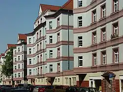 Art déco-Wohnblock in der Steinstraße
