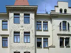 Jugendstilfassade in der Arndtstraße