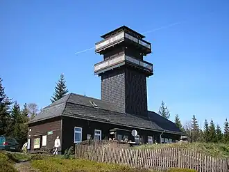 Leipziger Turm auf dem Rauhhügel (802 m)