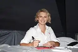 Titelverteidigerin Leisel Jones (AUS) erreicht im Finale Platz 5