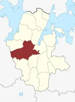 Lage des Kirke Saaby Sogn in der Lejre Kommune