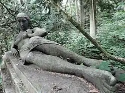 Grabskulptur. Friedhof Rosenberg, Winterthur. Für Gustav Keller (1867–1923) (FDP) Politiker.