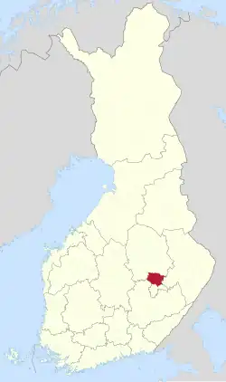 Lage von Leppävirta in Finnland