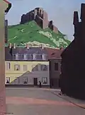 Félix Vallotton: Le Château-Gaillard et la place des Andelys, 1924