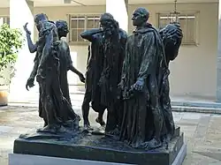 Skulptur-Gruppe Les Bourgeois de Calais (Gesamtansicht)