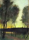 Herbststimmung am Grunewaldsee, 1902, Öl auf Leinwand, 100 × 70,2 cm