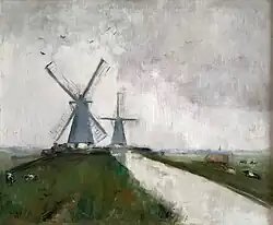 Holländische Landschaft, 1913, Öl auf Leinwand, 61,5 × 74,5 cm (Privatbesitz)