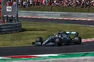 Hamilton im F1 W10 beim Ungarn-GP