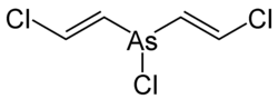 Lewisit II / β-Lewisit (2,2′-Dichlordivinylarsinchlorid)[8]