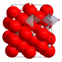 Kristallstruktur von Lithiummangan(III,IV)-oxid