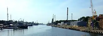 Handelskanal mit Hafen Liepāja