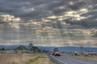 Warrego Highway kurz vor Gatton