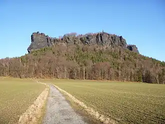 Der Lilienstein von Südwesten