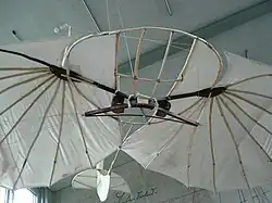 Rekonstruktion des Lilienthal-Gleiters im Lilienthal-Centrum in Stölln