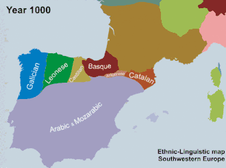Animated territorial map of Spain
