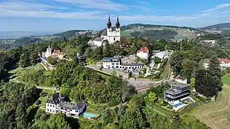 Südostansicht des Gipfelareals des Pöstlingbergs