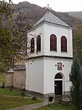 Kirchturm der Klosterkirche des Klosters Lipovac