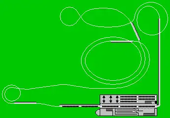 Skizze der Lisebergbanan
