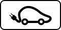 Zeichen 854: Nur Elektrofahrzeuge