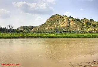 Der Fluss in North Dakota