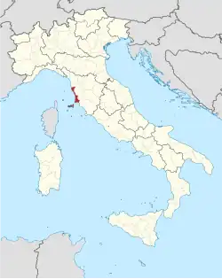 Lage innerhalb Italiens