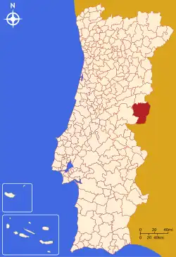 Position des Kreises Idanha-a-Nova