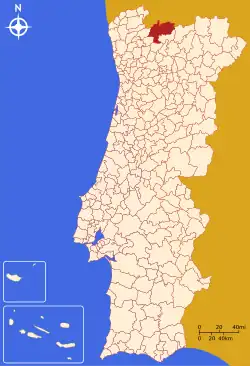 Position des Kreises Montalegre