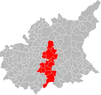 Lage der CC Asse-Bléone-Verdon im Département Alpes-de-Haute-Provence