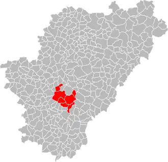 Lage der CC Charente Boëme Charraud im Département Charente