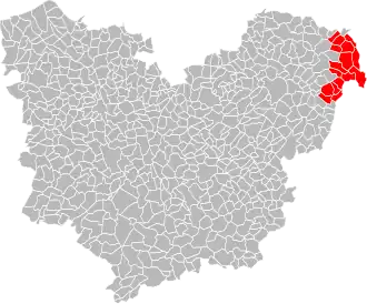 Lage des Gemeindeverbandes im Département Eure